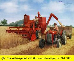 massey-harris 780 combine harvester